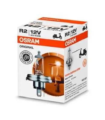 Imagine produs: Bec R2 (Bilux) 12V 45/40W P45t 3200K Halogen ORIGINAL OSRAM (64183)
