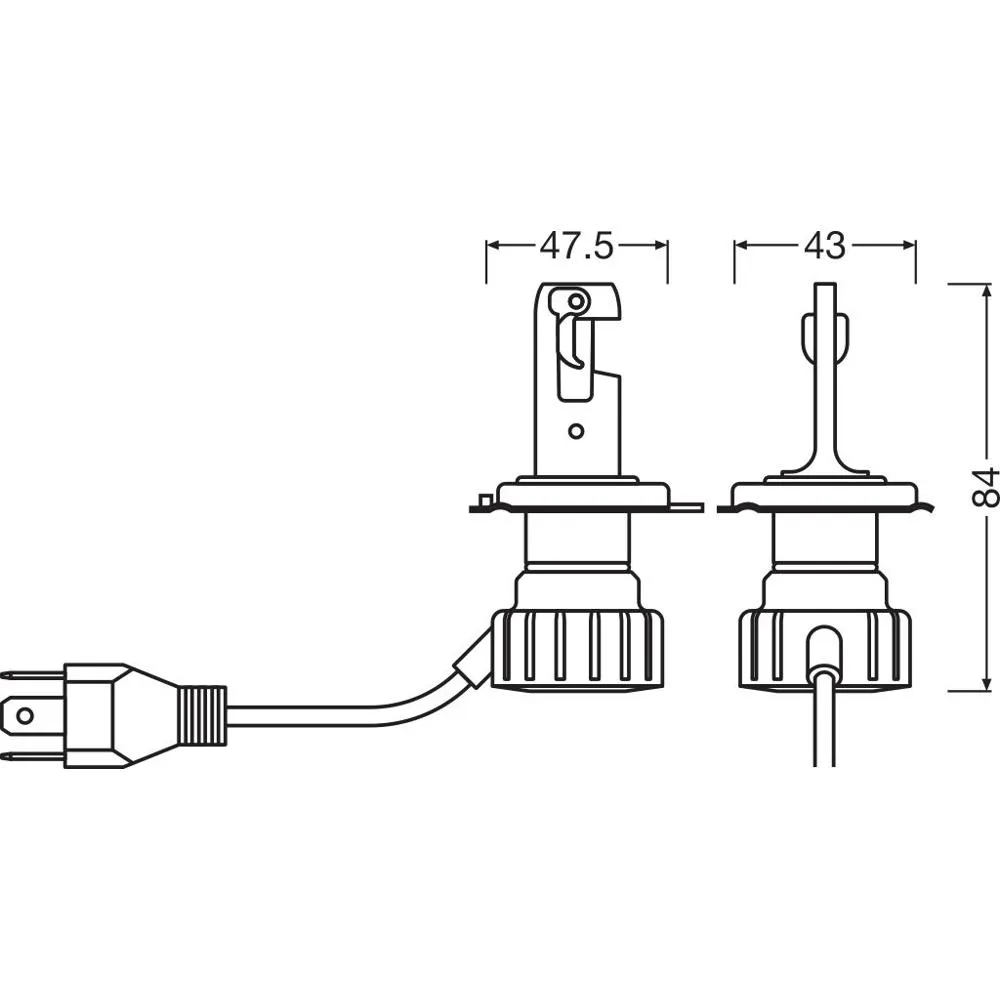 Imagine produs: Bec H4 12V 19/20W P43t 6000K NIGHT BREAKER LED SMART LED OSRAM-MOTO (64193DWNBSM-1HB)