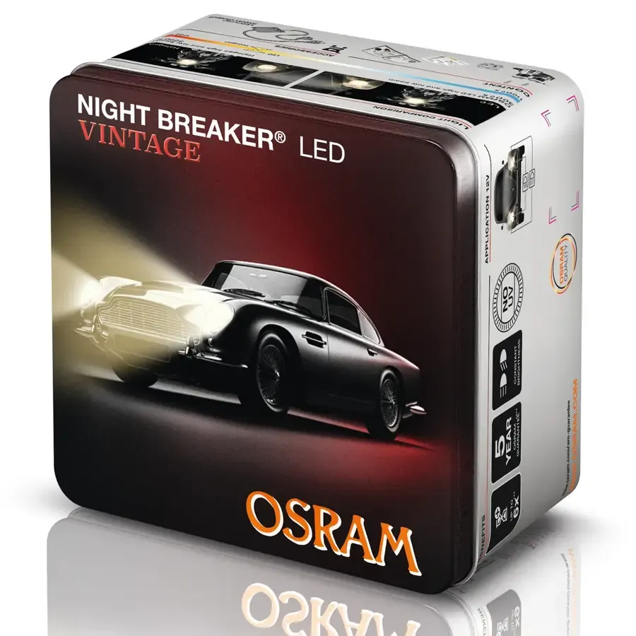 Imagine produs: Bec H4 12V 20/19W P43t 3000K NIGHT BREAKER LED VINTAGE +330% OSRAM (64193DWNBVNT-2MB)