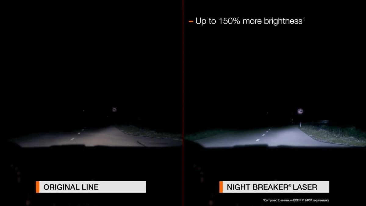 Imagine produs: Set 2 becuri H4 12V 60/55W P43t 4200K Halogen NIGHT BREAKER LASER +150% OSRAM (OSR64193NL-HCB)