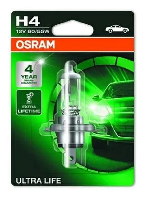 Imagine produs: Bec H4 12V 60/55W P43t 3200K Halogen ULTRA LIFE OSRAM (64193ULT-01B)