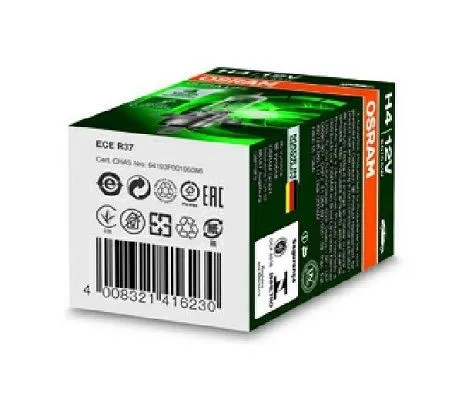 Imagine produs: Bec H4 12V 60/55W P43t 3200K Halogen ULTRA LIFE OSRAM (64193ULT)