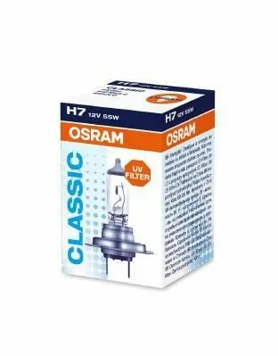 Imagine produs: Bec H7 12V 55W PX26d 4200K Halogen CLASSIC OSRAM (64210CLC)