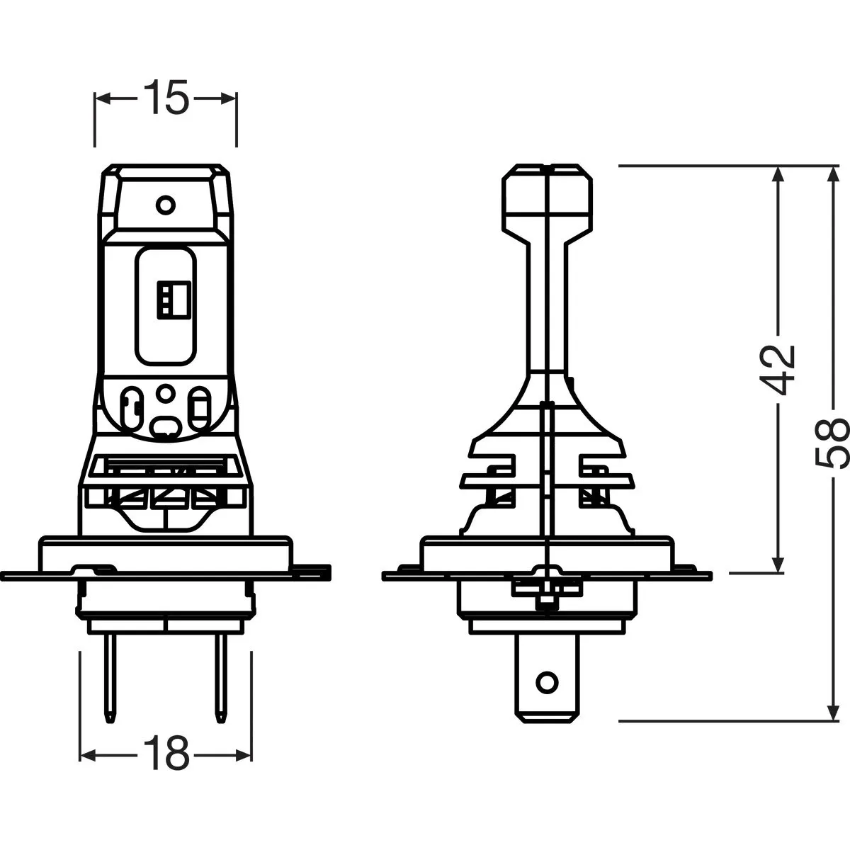 Imagine produs: Bec H7 12V 16W PX26d 6000K NIGHT BREAKER LED SPEED LED OSRAM-MOTO (64210DWNBSP-1HB)