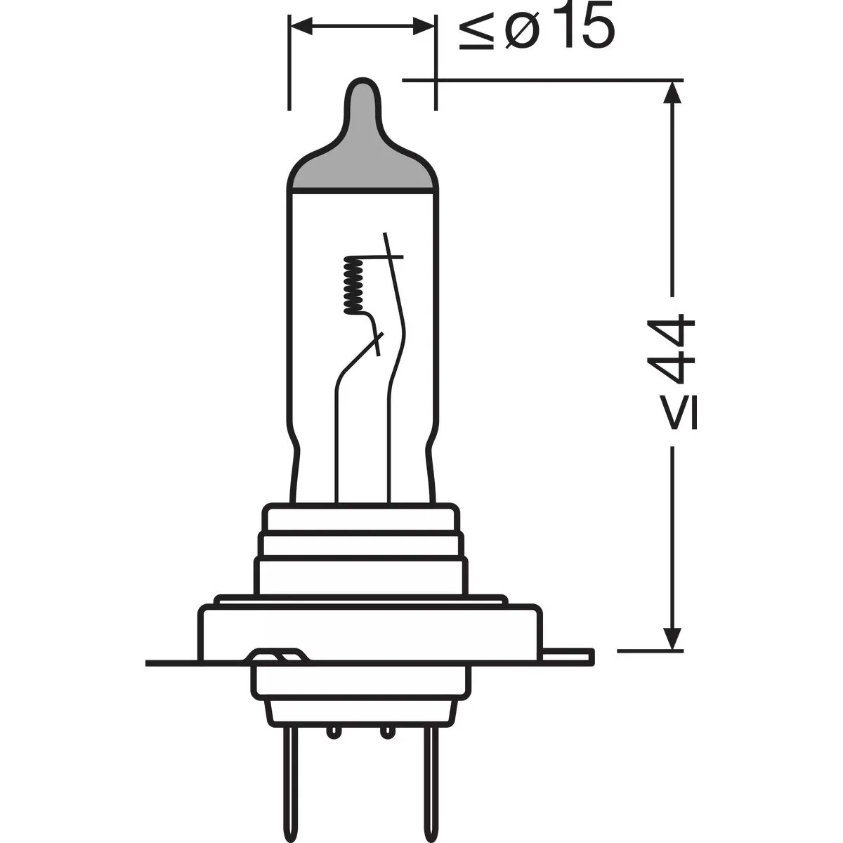 Imagine produs: Bec H7 12V 55W PX26d OSRAM (64210NB220-2HB)