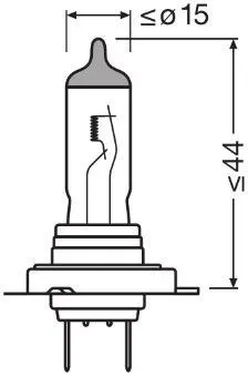 Imagine produs: Bec H7 12V 55W PX26d 3200K Halogen OSRAM (64210)