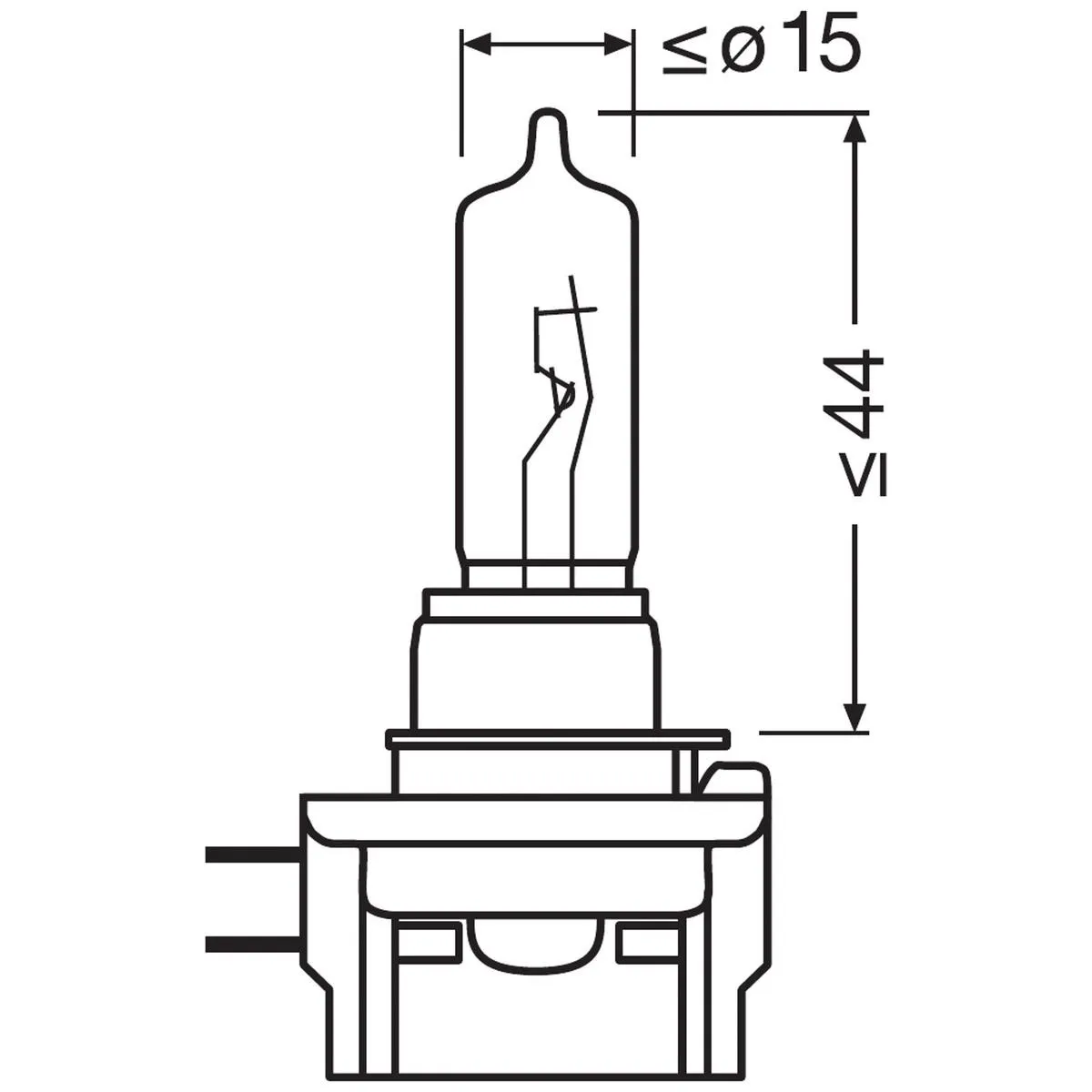 Imagine produs: Bec H9B 12V 65W PGJY19-5 3200K Halogen ORIGINAL LINE OSRAM (64243)