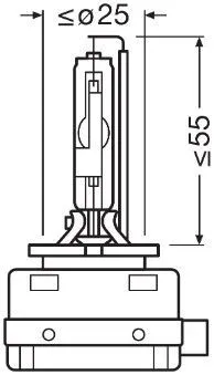 Imagine produs: Bec Xenon D1R 85V 35W PK32d-3 5000K XENARC ORIGINAL OSRAM (66150)