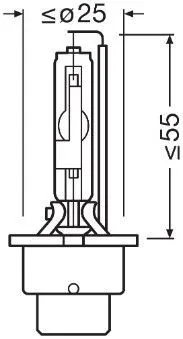 Imagine produs: Bec Xenon D2R 85V 35W P32d-3 4300K XENARC ORIGINAL OSRAM (66250)