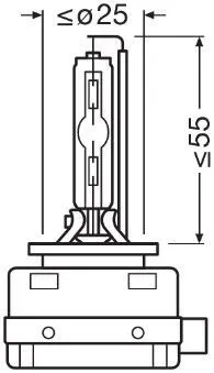 Imagine produs: Bec Xenon D3S 42V 25W PK32d-5 7000K XENARC COOL BLUE BOOST OSRAM (66340CBB-HCB)