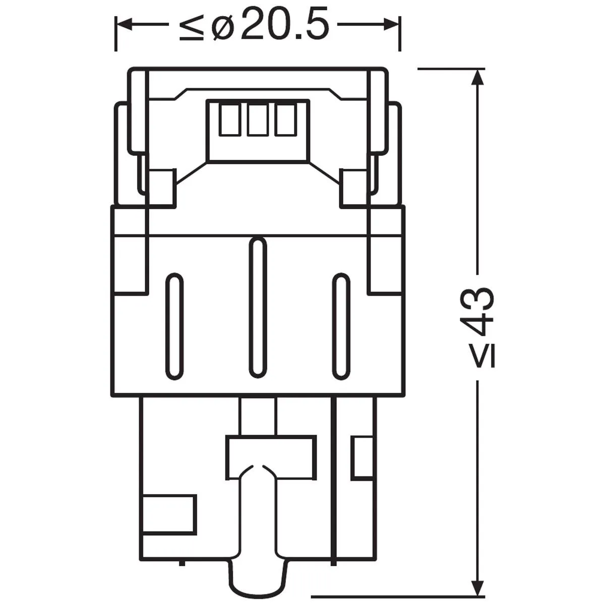 Imagine produs: Bec W21W 12V 2W W3x16d LEDriving SL portocaliu LED OSRAM (7505DYP-02B)