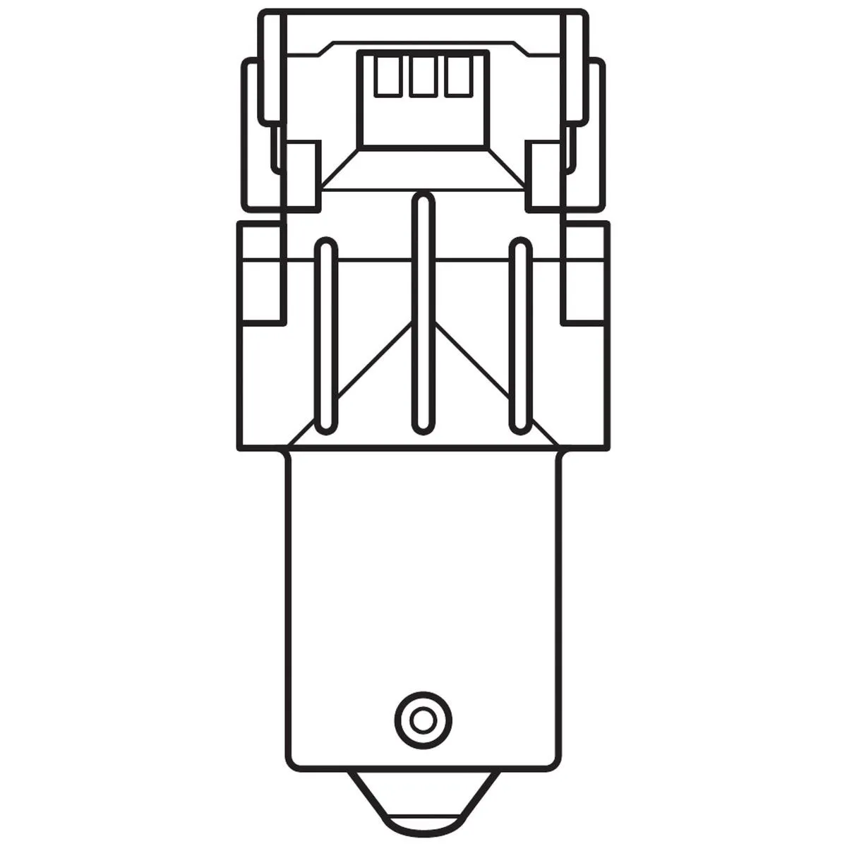 Imagine produs: Bec P21W 12V 1,3W BA15s LEDriving SL LED OSRAM (7506DYP-02B)