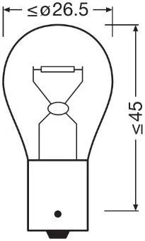 Imagine produs: Bec PY21W 12V 21W BAU15s ORIGINAL LINE OSRAM (7507-02B)