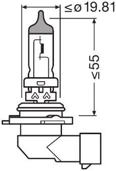 Imagine produs: Bec HB4 12V 51W P22d 4200K Halogen NIGHT BREAKER LASER +150% OSRAM (9006NL-HCB)