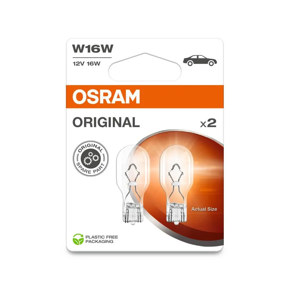 Imagine produs: Bec W16W 12V 16W W2,1x9,5d ORIGINAL LINE OSRAM (921-02B)