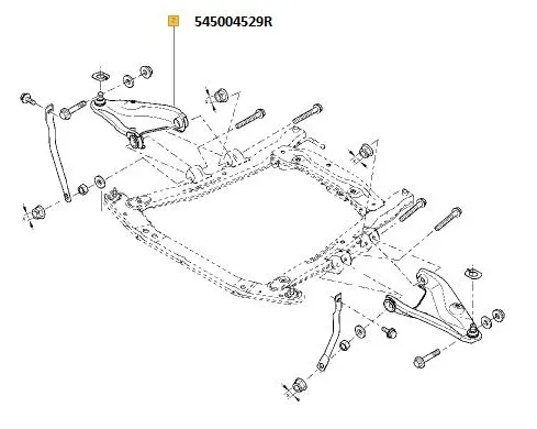 Imagine produs: Brat fata dreapta inferior RENAULT (OE20555162   54 50 010 64R)