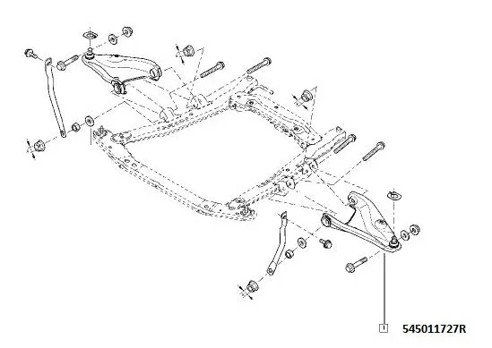 Imagine produs: Brat fata stanga RENAULT (OE20555165   54 50 198 11R)