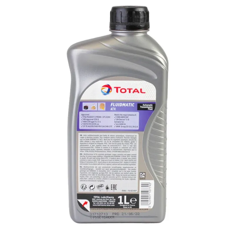 Imagine produs: Ulei cutie de viteze FLUIDMATIC ATX 1L TOTAL (213755)